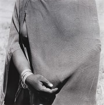 David Goldblatt; Woman Going to the Trading Store Holding Money Under her Blanket, Near Flagstaff