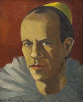Maurice van Essche; Self Portrait as a Clown