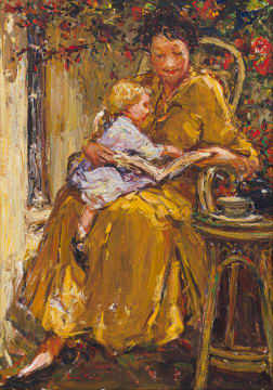 Adriaan Boshoff; On Mother's Lap