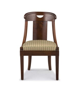 An Empire mahogany side chair
