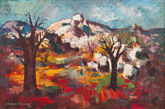 George Enslin; Landscape with Trees
