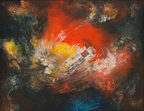 Jan Dingemans; Red Abstract