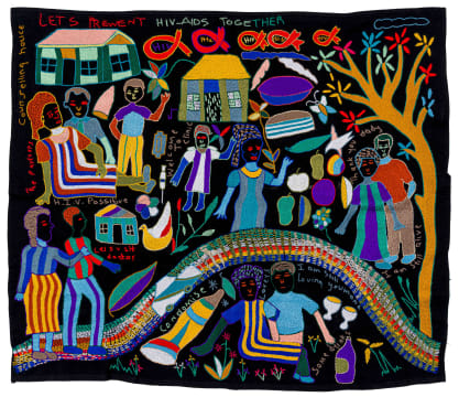 Mapula Embroidery Project; Let's Prevent HIV Aids Together