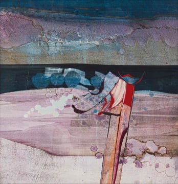 George Boys; Abstract in Blue and Purple