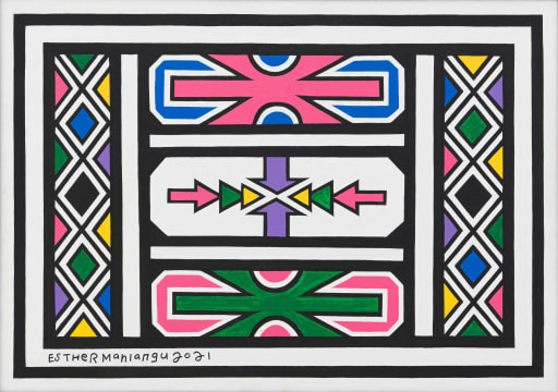 Esther Mahlangu; Untitled