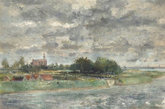 Richard Eurich; Landscape with River