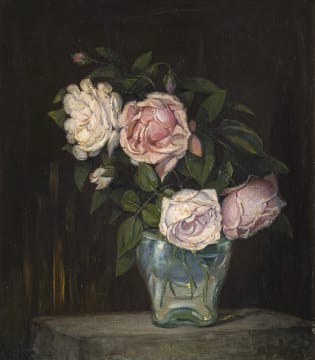 Katherine Kinsella; Vase with Roses
