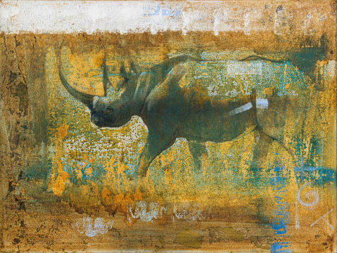 Keith Joubert; Black Rhino Parchment