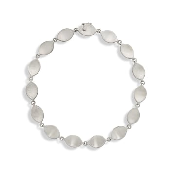 Georg Jensen; Georg Jensen silver necklace, model No 171, designed by Flemming Eskildsen in 1967, 925 Sterling