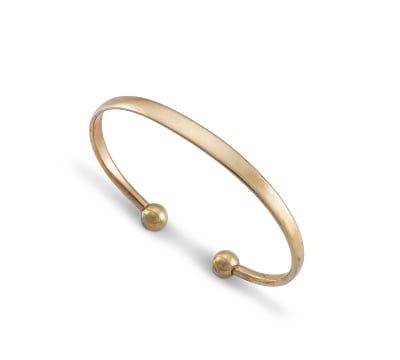 Erich Frey; 9ct gold torque cuff bangle, Erich Frey (1917-2004)