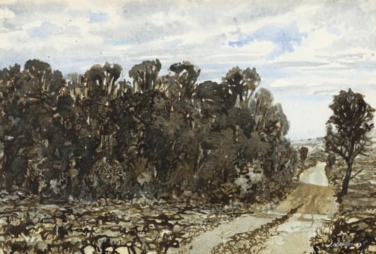 Neil Rodger; A Road through a Wooded Landscape