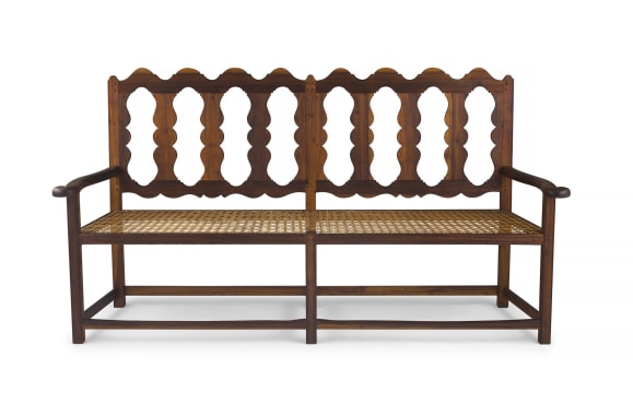 A Cape stinkwood Transitional Tulbagh rusbank, early 19th century