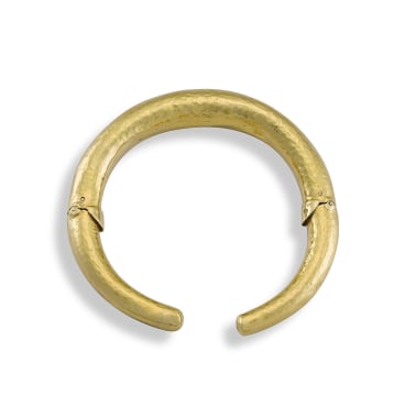 Ilias Lalaounis; Greek 22ct gold torque bangle, Ilias Lalounis (1920-2013)