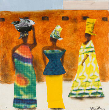 Sam Nhlengethwa; Three Women