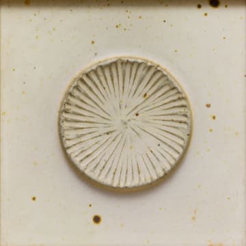 Esias Bosch; Small Stoneware Relief Tile