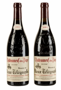 Vieux Télégraphe; Châteauneuf-du-Pape; 2000 & 2005; 2 (1 x 2); 750ml