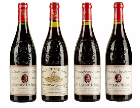André Mathieu; Châteauneuf-du-Pape Marquis Anselme Mathieu & Châteauneuf-du-Pape; 1998 - 2000; 4 (1 x 4); 750ml