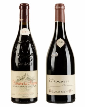La Roquète; Châteauneuf-du-Pape; 2000 & 2005; 2 (1 x 2); 750ml