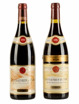E. Guigal; Châteauneuf-du-Pape; 1998 & 2005; 2 (1 x 2); 750ml