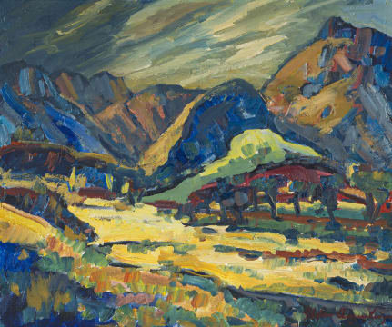 Stefan Ampenberger; An Extensive Landscape with Trees
