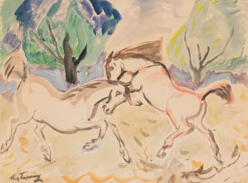 Reginald Turvey; Two Horses