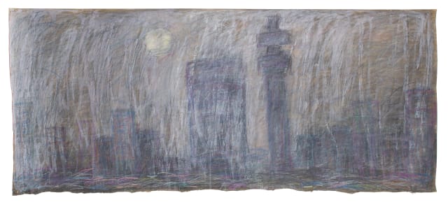 David Koloane; Smoky Cityscape