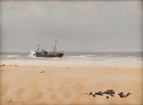 Keith Alexander; Beached Boat
