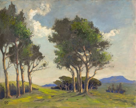 Nita Spilhaus; Landscape with Trees