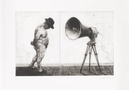 William Kentridge; Man with Megaphone | Strauss & Co