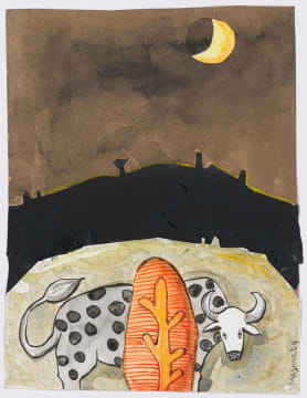 Colbert Mashile; Cow and Crescent Moon