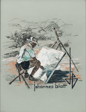 Johannes Blatt; Self-Portrait