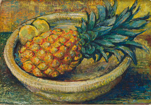 Zakkie Eloff; Pineapple with Lemon in a Bowl