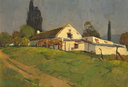 Piet van Heerden; Houses in a Landscape