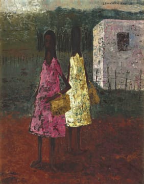 Edin Godfrey Currie-Wood; Two Indian Girls