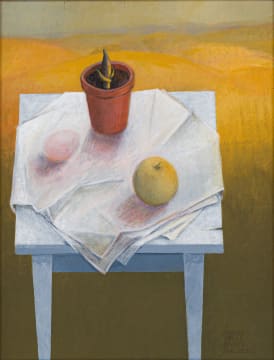 Susan Helm Davies; Still Life with Egg