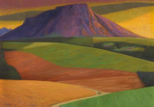 Erik Laubscher; Winter Wheatfields Near Caledon