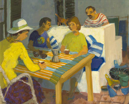 Marjorie Wallace; Coffee on Verandah in Onrus