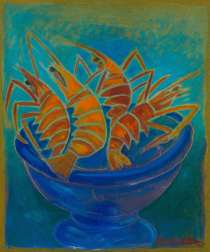Jan Vermeiren; Still Life with Prawns
