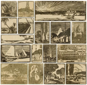 Clément Sénèque; Some Woodcuts by Clément Sénèque, portfolio of nineteen woodcuts