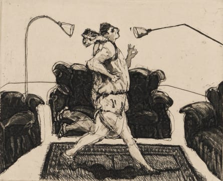 William Kentridge; Runner, Domestic Scenes series