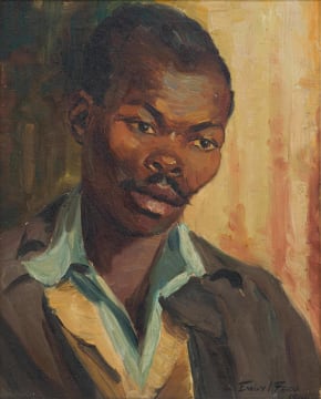 Emily Isabel Fern; Portrait of a Man with a Mustache