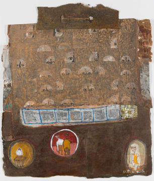 Joël Mpah Dooh; Abstract Composition with Figures
