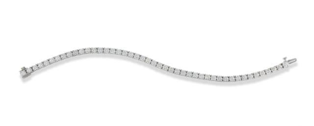 18k white gold and diamond tennis bracelet