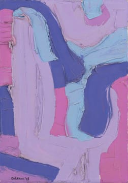 Trevor Coleman; Pink and Purple Abstract