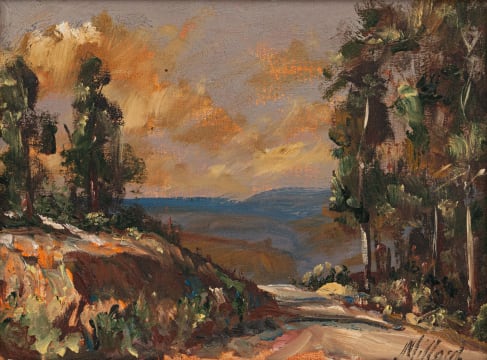Pieter Millard; Mountain Pass with Gum Trees