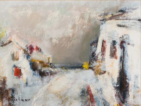 Carl Büchner; Sand-Storm; Fishing Village