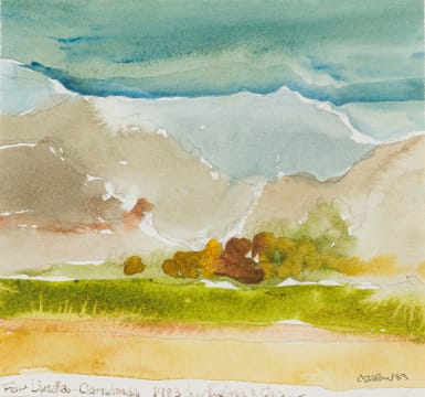 Cecil Skotnes; Landscape, Christmas card