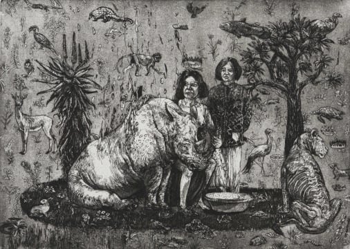 Diane Victor; Endangered Liaisons - The Lady and the Rhino