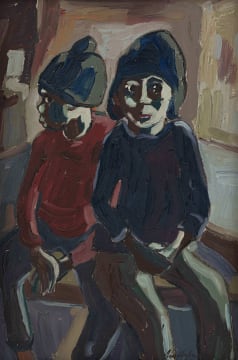 Iris Ampenberger; Two Boys Sitting