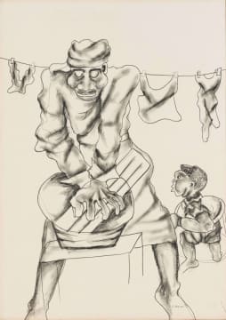 Stanley Nkosi; Washing Clothes